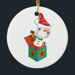 ORNAMENT SNOWMAN JACK-IN-BOX<br><div class="desc">Boomversiering</div>