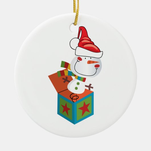 ORNAMENT SNOWMAN JACK-IN-BOX (Voorkant)