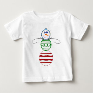 Ornament Snowman - Toddler Long Slapeve