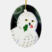 Ornament: Snowy Owl Keramisch Ornament (Voorkant)