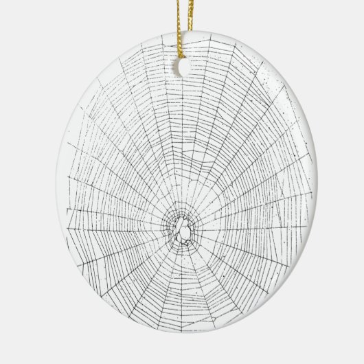 Ornament, Spiderweb Halloween Decoration Keramisch Ornament (Links)