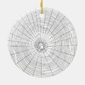 Ornament, Spiderweb Halloween Decoration Keramisch Ornament (Achterkant)