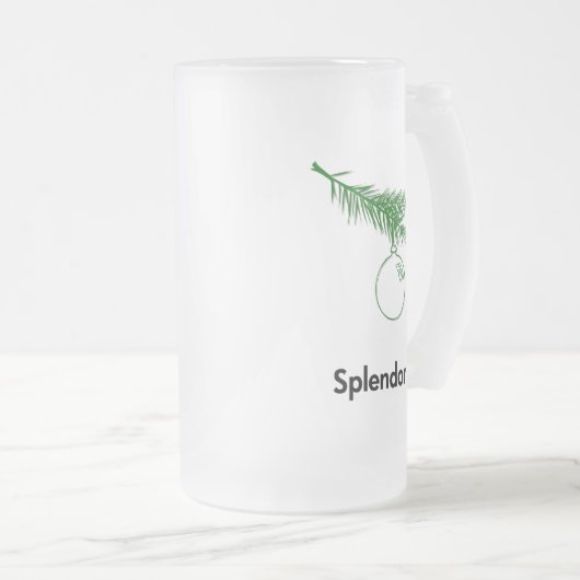 Ornament Splendor Matglas Bierpul (Voorkant rechts)