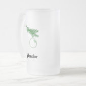 Ornament Splendor Matglas Bierpul (Voorkant links)