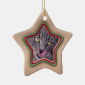 Ornament, Star, Cookie, Foto Keramisch Ornament (Rechts)