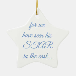 Ornament Star Scripture