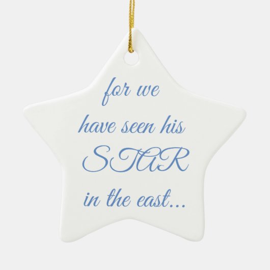 Ornament Star Scripture (Voorkant)