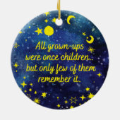 Ornament STARS the little prince QUOTE (Achterkant)