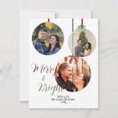 Ornament Stijl Vakantie Kerstmis Kaart Zes Afbeeld (Voorkant)