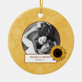 Ornament Sunflower Photo Wedding Keepomwille (Voorkant)