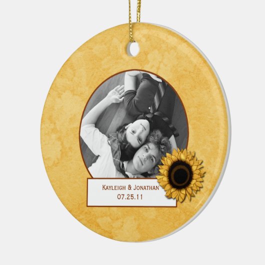 Ornament Sunflower Photo Wedding Keepomwille (Links)