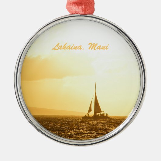 Ornament: Sunset Memories (Premium Round) Metalen Ornament (Voorkant)