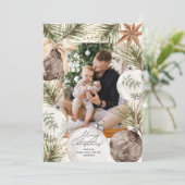 Ornament Surround Photo Holiday Kaart (Staand voorkant)