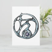 Ornament Symbool-uitnodigingen Kaart (Staand voorkant)