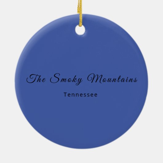 Ornament Tennessee Smoky Mountains (Achterkant)