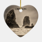 Ornament: The Needles 1 Toned (hart) Keramisch Ornament (Achterkant)