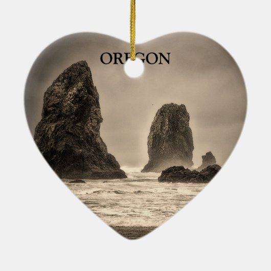 Ornament: The Needles 1 Toned (hart) Keramisch Ornament (Achterkant)