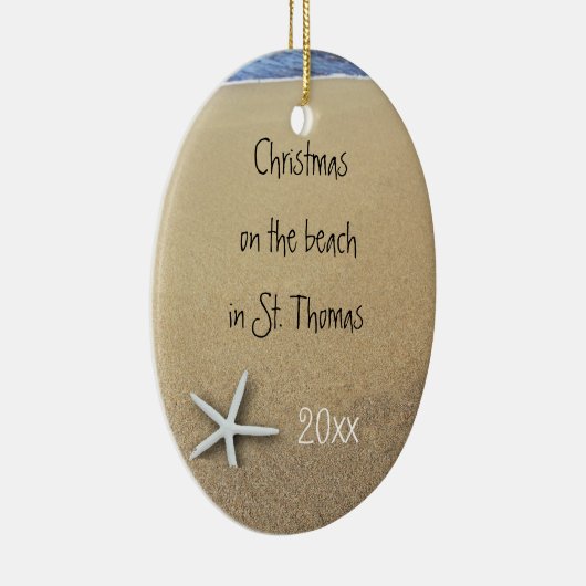 Ornament Tropische keepomwille van Ocean and Beach (Rechts)