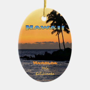 Ornament: Twilight at Waikoloa (ovaal) Keramisch Ornament