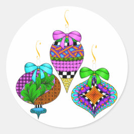 Ornament Twist Ronde Sticker