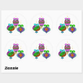 Ornament Twist Ronde Sticker (Vel)