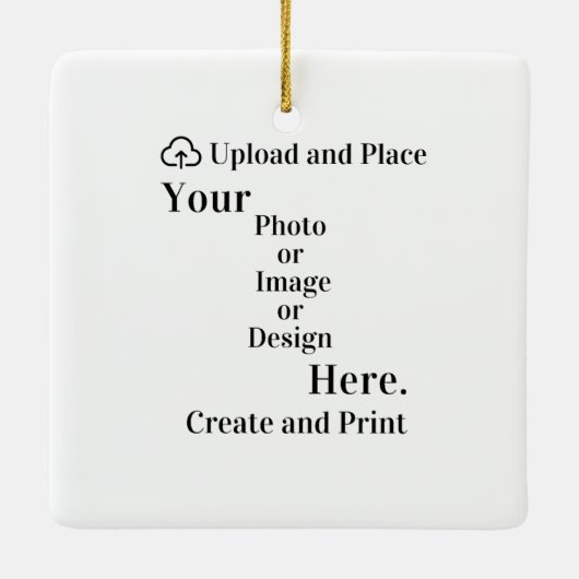 Ornament uw ontwerp of foto-upload (Achterkant)