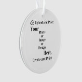 Ornament uw ontwerp of foto-upload (voorkant)