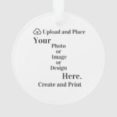 Ornament uw ontwerp of foto-upload (achterkant)