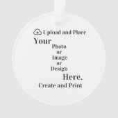 Ornament uw ontwerp of foto-upload (voorkant)