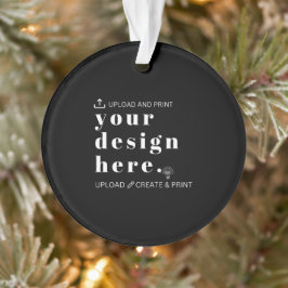 Ornament Uw Ontwerp Upload Acryl Ronde