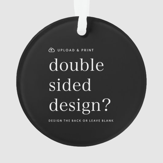 Ornament Uw Ontwerp Upload Acryl Ronde (achterkant)