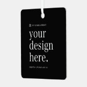 Ornament Uw Ontwerp Upload Metal Square (Voorkant links)