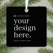 Ornament Uw Ontwerp Upload Metal Square