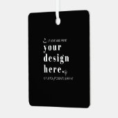 Ornament Uw Ontwerp Upload Metal Square (Voorkant links)