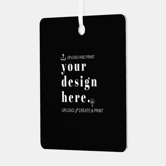 Ornament Uw Ontwerp Upload Metal Square (Voorkant links)