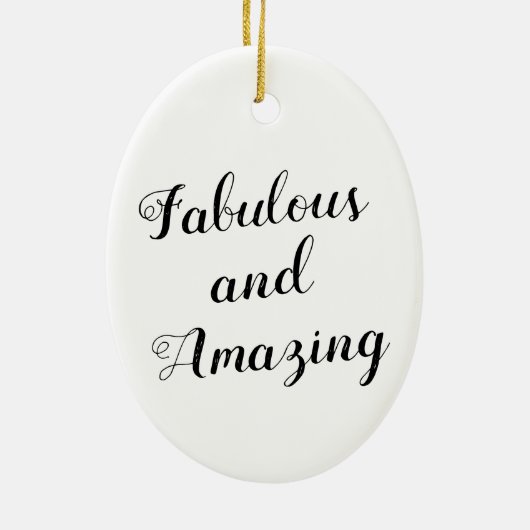 Ornament van Afrikaanse Amerikaanse Fabulous Diva- (Achterkant)