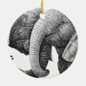 Ornament van Afrikaanse Olephants (Achterkant)