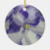 Ornament van Afrikaanse Violet Flower (Voorkant)