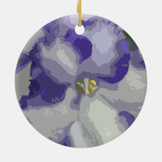 Ornament van Afrikaanse Violet Flower (Achterkant)