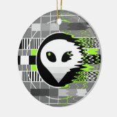 Ornament van Alien-tv-keramiek (Links)