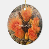 Ornament van Arizona Barrel Cactus Flower (Links)