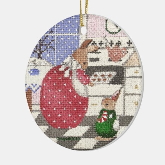 ornament van bakkonijnenkooi (Links)