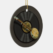 Ornament van banjo- en vinylplatenmodel (Rechts)