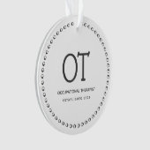 Ornament van beroepsethapist (voorkant)