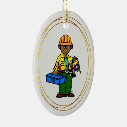 Ornament van Black African of Tan Lineman (Rechts)