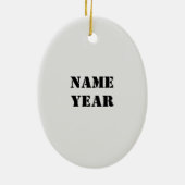 Ornament van Black African of Tan Lineman (Achterkant)