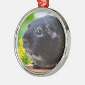 Ornament van Black Guinea Pig Ceramic (Links)