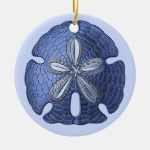 Ornament van blauwe en zwarte dollar