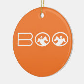Ornament van Boo Halloween, Oranje en wit (Links)