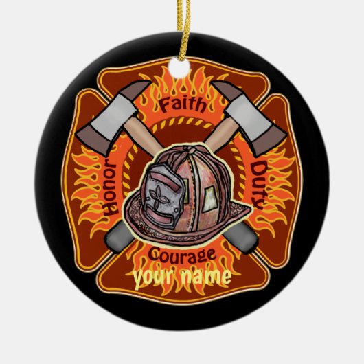 Ornament van brandweer (Voorkant)
